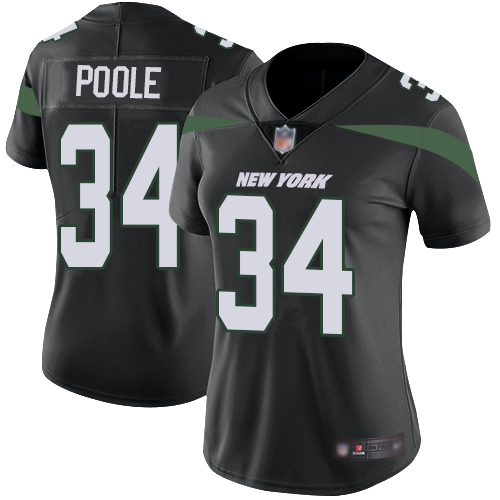 New York Jets Limited Black Women Brian Poole Alternate Jersey NFL Football #34 Vapor Untouchable->new york jets->NFL Jersey